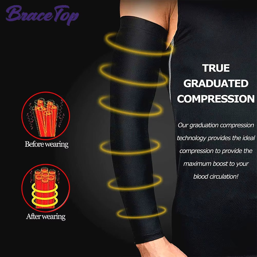 1 PC Sports Cooling Arm Sleeves for Men Women, Outdoor UV Protection Sleeves for Basketball Football Volleyball Cycling