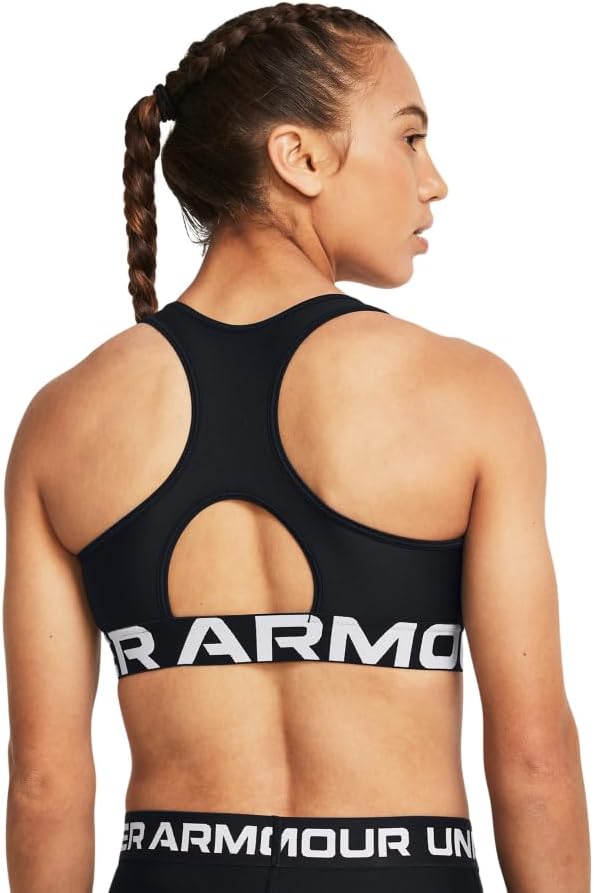 UA HG Mid Branded Bra Reggiseno Sportivo, Opaque Donna