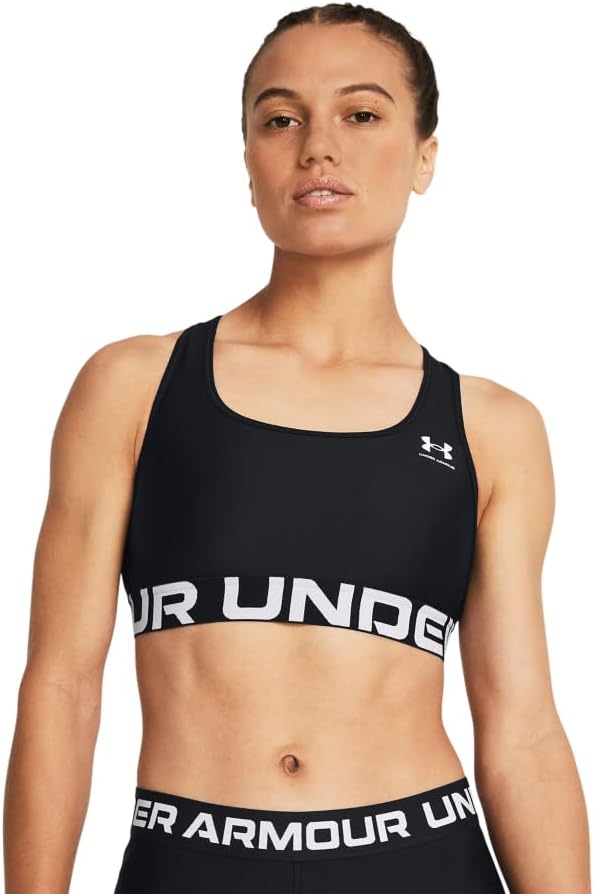 UA HG Mid Branded Bra Reggiseno Sportivo, Opaque Donna