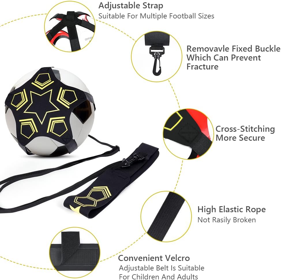 Soccer Bungee Trainer, Football Kick Trainer, Accessori per Allenamento Calcio, Training Aid Football Skills Practice per Bambini Adulti, per Palloni Da Calcio Di Taglia 3 4 5