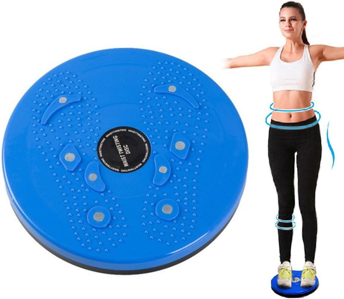 Balance Board Esercizio Attrezzature, per Gli Esercizi Di Torsione Di Vita E Fianchi, per Il Fitness E L'Allenamento(Blu)