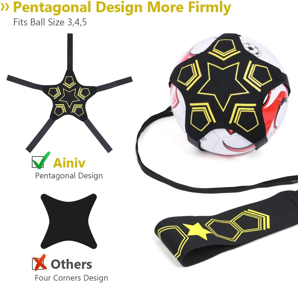Soccer Bungee Trainer, Football Kick Trainer, Accessori per Allenamento Calcio, Training Aid Football Skills Practice per Bambini Adulti, per Palloni Da Calcio Di Taglia 3 4 5