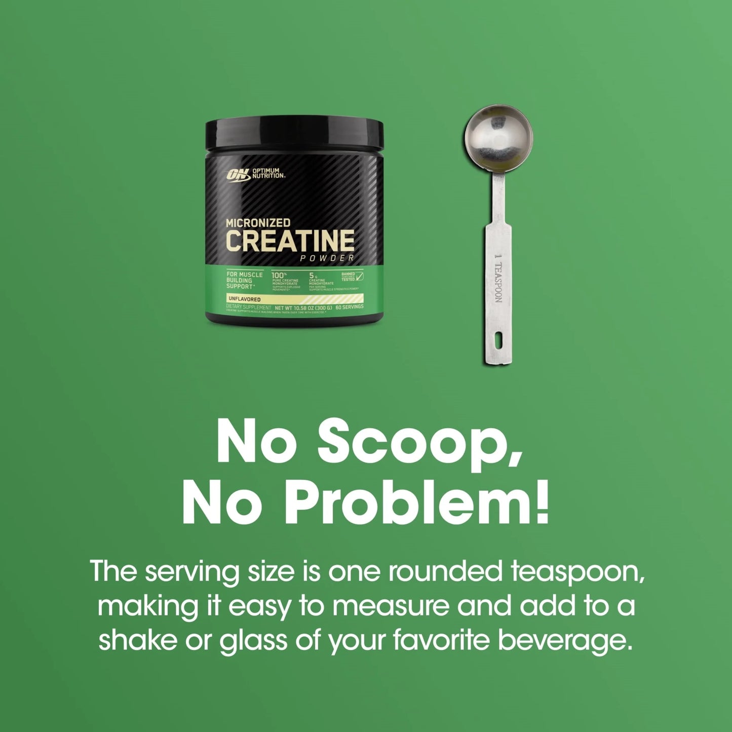 , Micronized Creatine Powder, Unflavored 60 Servings