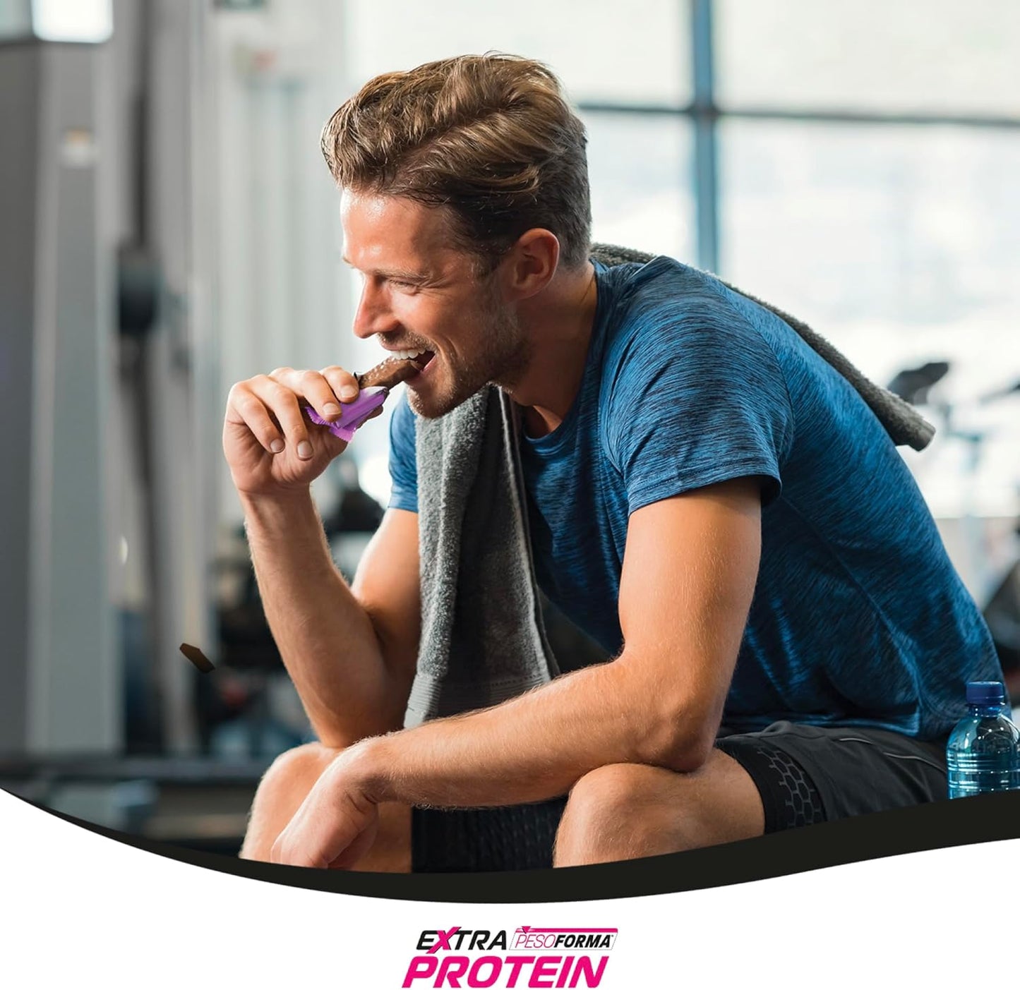 EXTRA PROTEIN, Barrette Proteiche Al Gusto Arachidi E Caramello, Pasto Sostitutivo Con Vitamine E Minerali, per Il Controllo Del Peso, Confezione Da 12 Barrette, 372 G