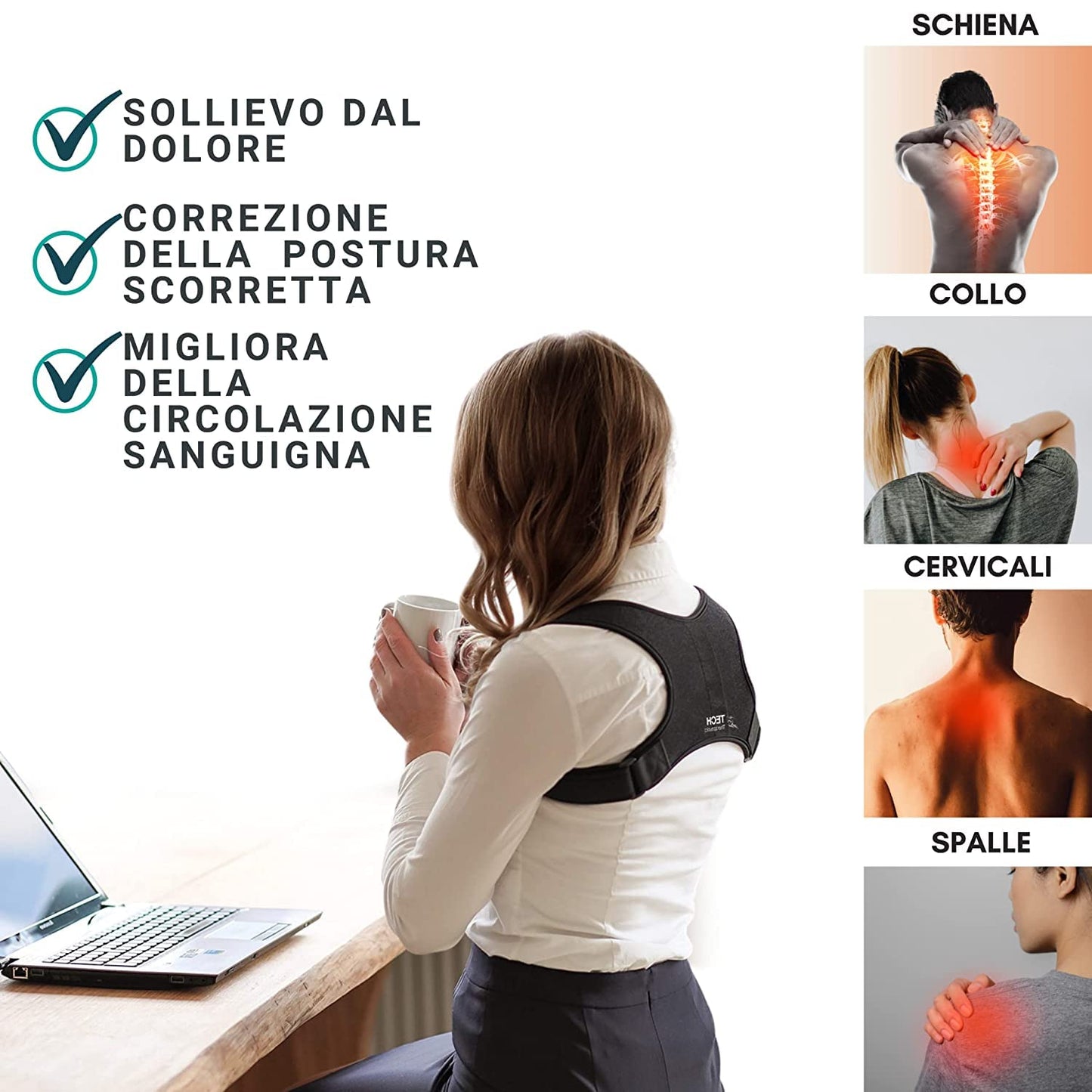 Correttore Posturale Spalle Schiena Dritta