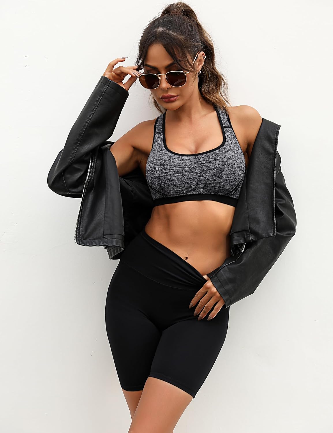 Reggiseni Sportivi Senza Ferretto Reggiseni Sportivi Donna Push up Comfort Con Imbottiture Rimovibili Reggiseno Yoga Reggiseno Sportivi per Allenamento Running Boxing