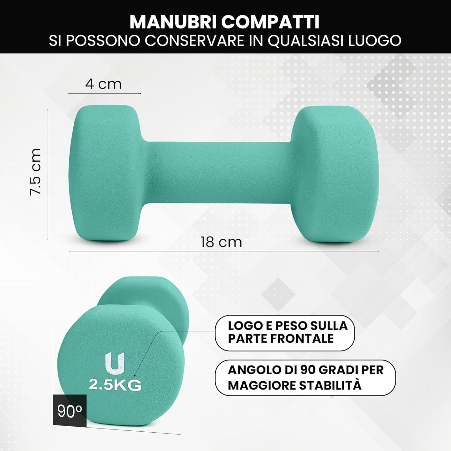 - Coppia Di Manubri【Ghisa/Neoprene】Esagonale Da 1-10 Kg, Set Di Pesi Antiscivolo per Uomini/Donne, Palestra in Casa, Fitness, Allenamento Della Forza, Include E-Book Con 30 Esercizi