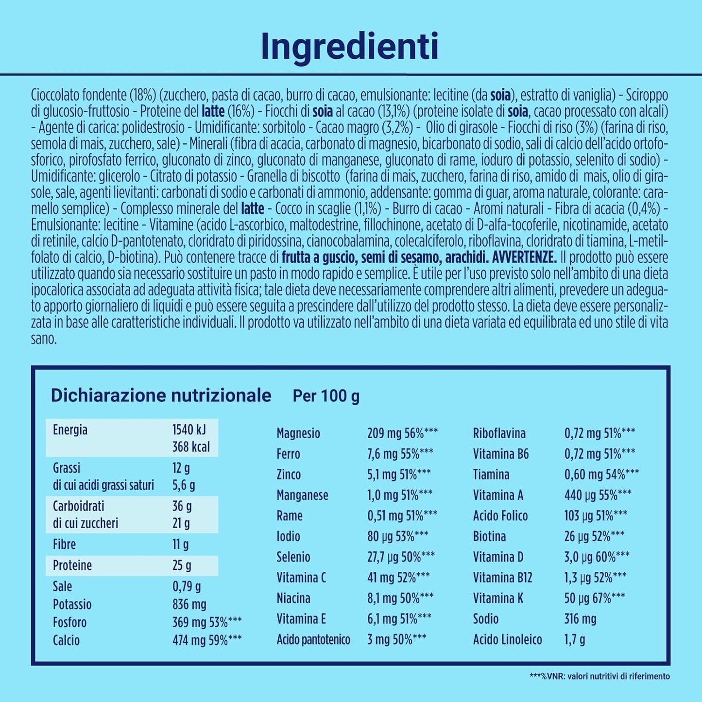 Protein Pasto Smart Cocco Ciok, Barretta Proteica Sostitutiva Del Pasto, Gusto Cocco E Cioccolato Fondente, per Il Controllo Del Peso, 1 Barretta=1 Pasto, Senza Glutine, 6 Barrette Da 55G
