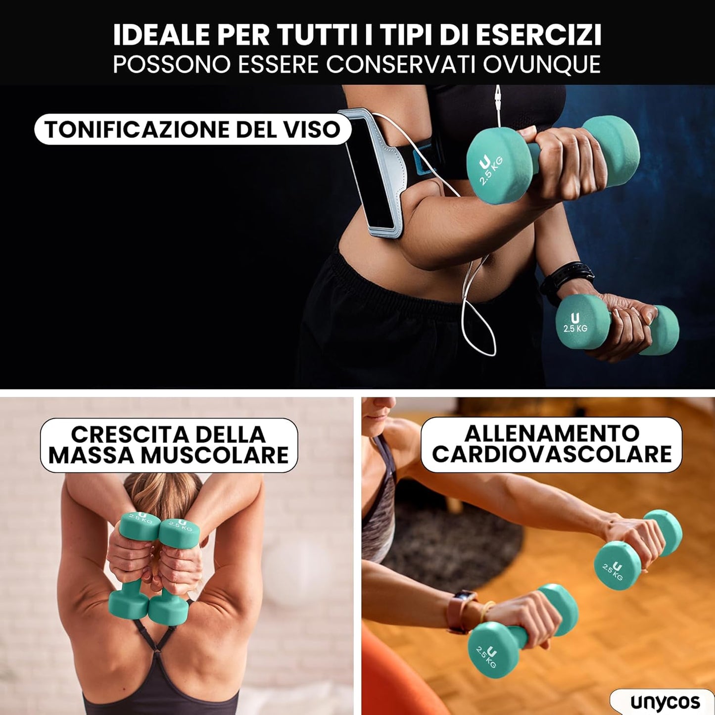 - Coppia Di Manubri【Ghisa/Neoprene】Esagonale Da 1-10 Kg, Set Di Pesi Antiscivolo per Uomini/Donne, Palestra in Casa, Fitness, Allenamento Della Forza, Include E-Book Con 30 Esercizi