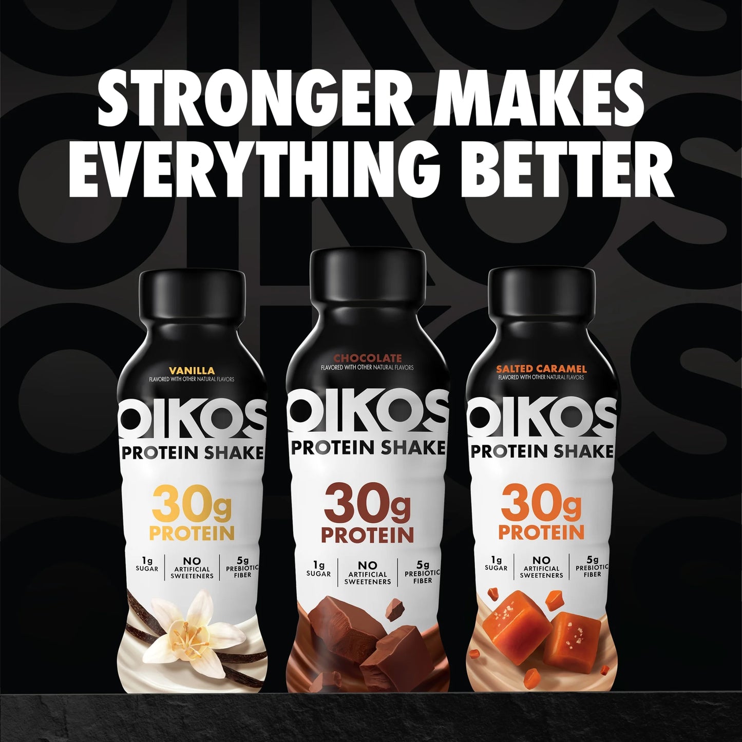 Protein Shake, Shelf Stable, Salted Caramel, 30G Protein, 12 Fl Oz, 4 Count Bottles