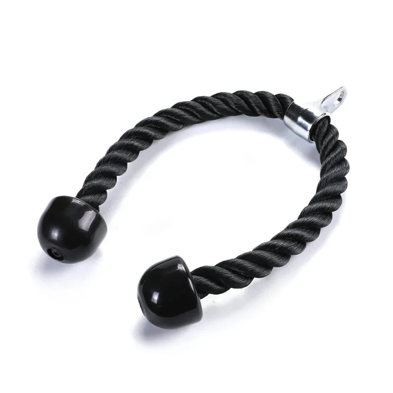 Triceps Rope Pull down Cable Rope Tricep Cord Workout Exercise Back Fitness Strength Bodybuilding Training Gym Equipment Unisex