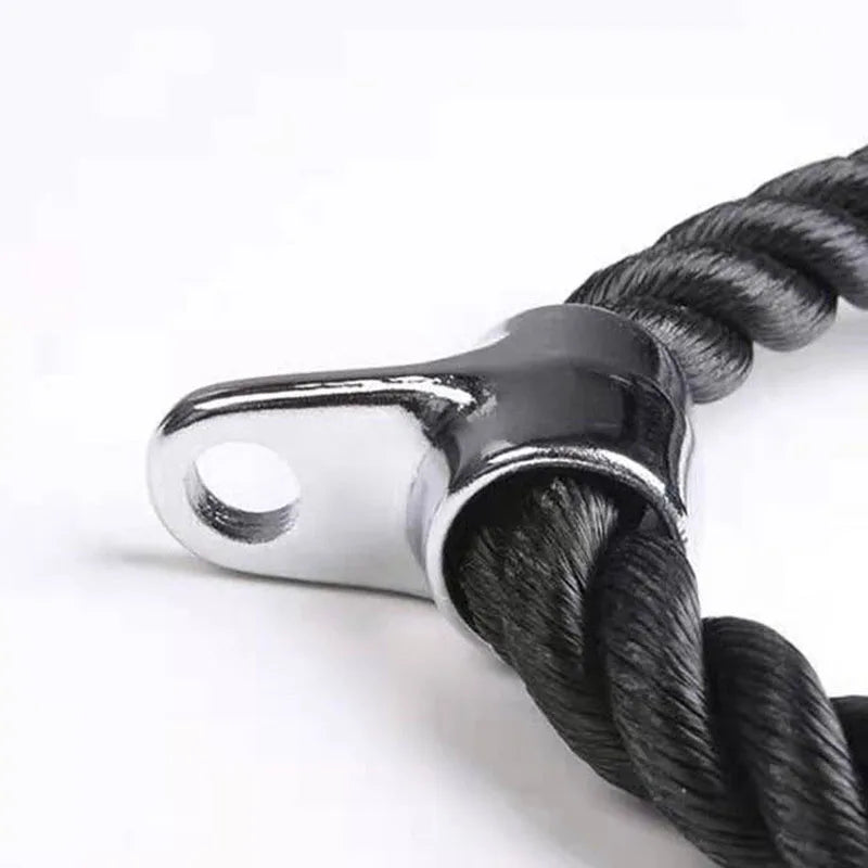 Triceps Rope Pull down Cable Rope Tricep Cord Workout Exercise Back Fitness Strength Bodybuilding Training Gym Equipment Unisex