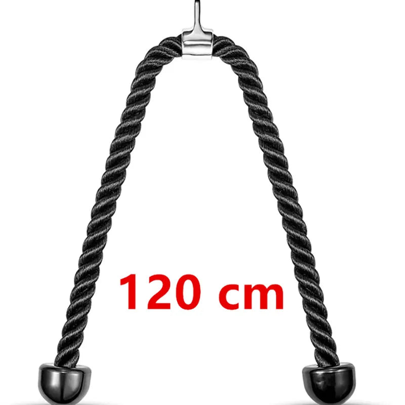 Triceps Rope Pull down Cable Rope Tricep Cord Workout Exercise Back Fitness Strength Bodybuilding Training Gym Equipment Unisex