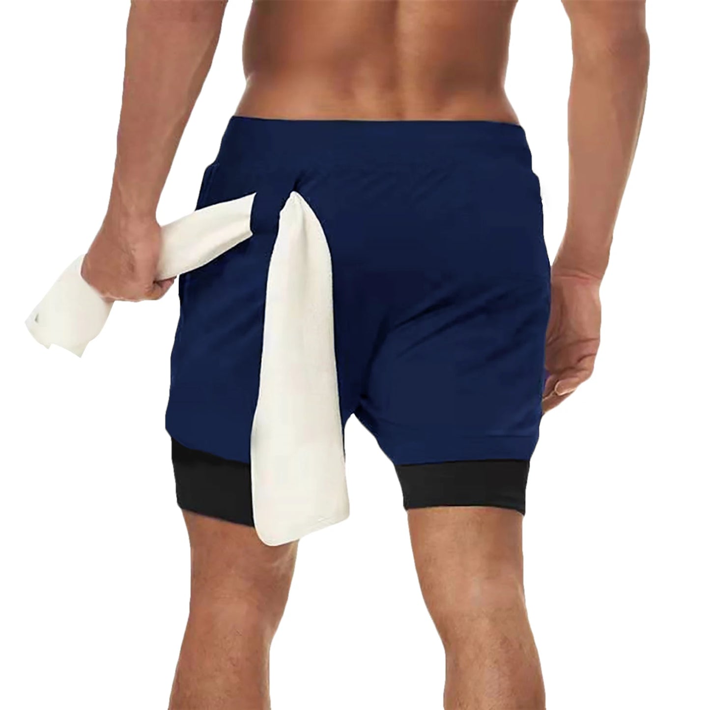 Camo Running Shorts Men Gym Sports Shorts 2 in 1 Quick Dry Workout Training Gym Fitness Jogging Short Pants Summer Men Shorts