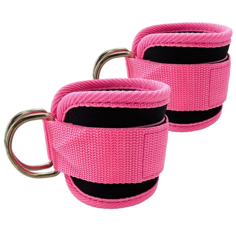1PC Fitness Gantry Ankle Buckle Training Leg and Hip Training Device Double D Tension Foot Ring Legging Strap Ankle Accessories