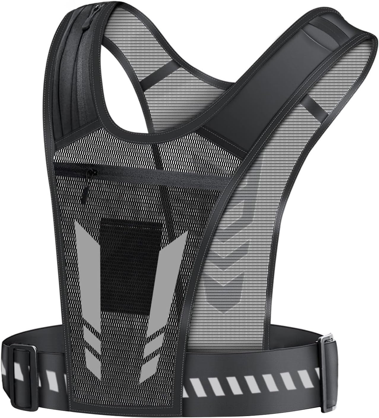 Running Vest - Supporto per Telefono Portatile, Supporto per Telefono Cellulare a Spalla Riflettente, Allenamento Traspirante Gilet Da Corsa Riflettente Sport Da Jogging Cintura Regolabile,