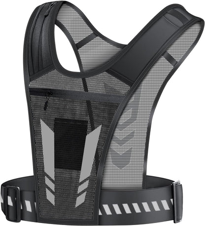 Running Vest - Supporto per Telefono Portatile, Supporto per Telefono Cellulare a Spalla Riflettente, Allenamento Traspirante Gilet Da Corsa Riflettente Sport Da Jogging Cintura Regolabile,