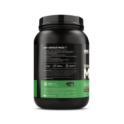 Serious Mass, Chocolate, Weight Gainer Protein Powder, Mass Gainer, 3 Lb