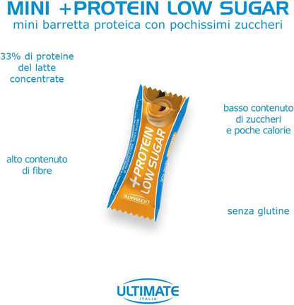 - Barretta Low Sugar Proteica Al 33% - Gusto Biscotto - 7X20G - Senza Zuccheri, Poche Calorie, Senza Glutine