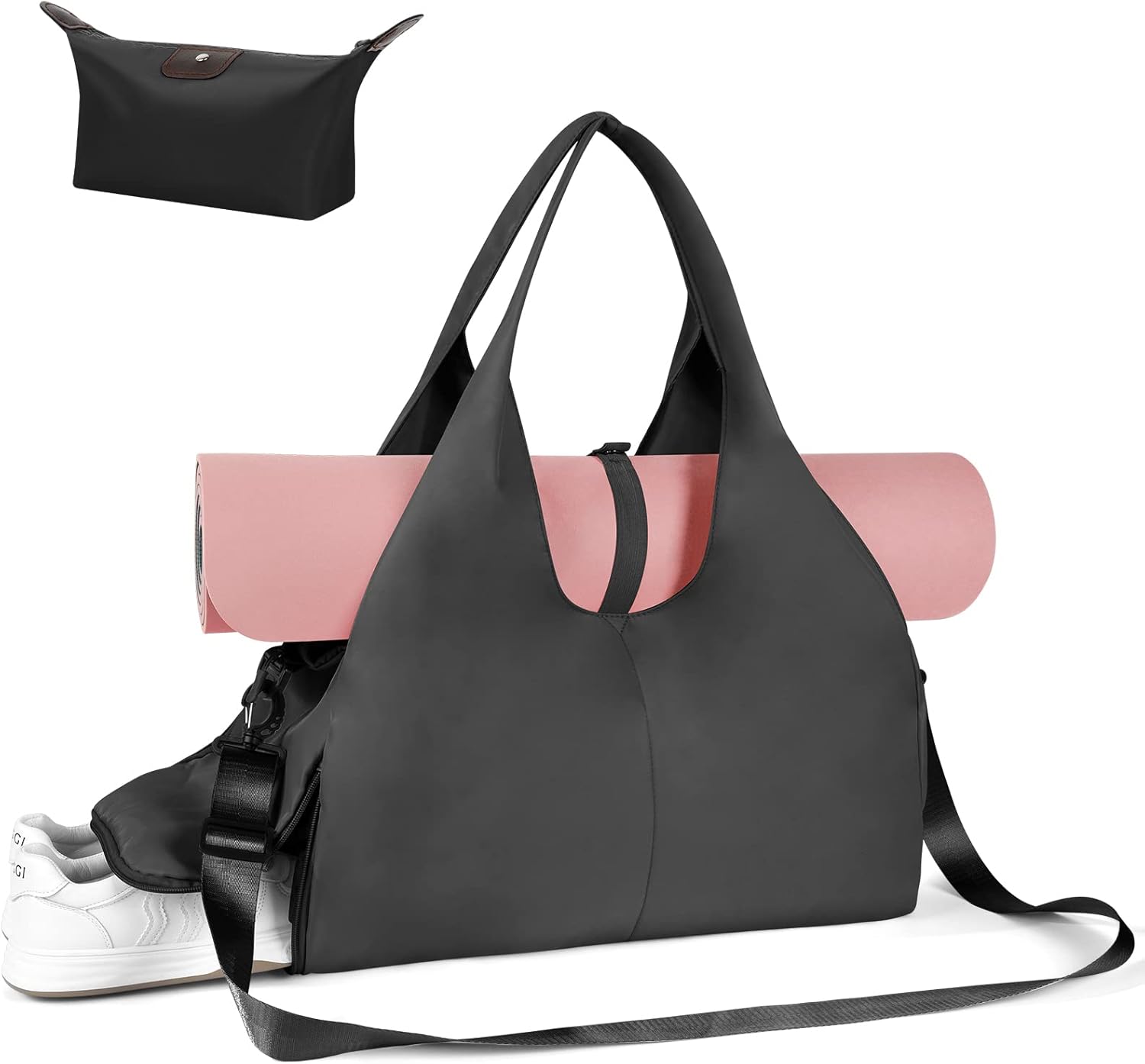 Borsone Palestra, Borsone Da Viaggio, Borsa Da Palestra per Yoga Pilates, Borsone Palestra Sportiva Impermeabile, Con Scomparto Scarpe, Grande Capacità Borsa Da Viaggio per Sport/Viaggi