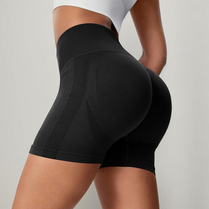 Pantaloncini Palestra Donna Push up Booty Shorts Sportivi Vita Alta Leggins Corti Collant Estivi Yoga Fitness Allenamento Jogging