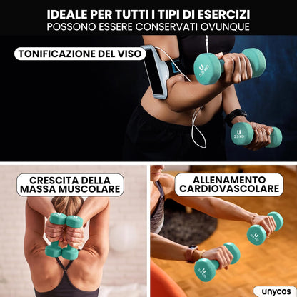 - Coppia Di Manubri【Ghisa/Neoprene】Esagonale Da 1-10 Kg, Set Di Pesi Antiscivolo per Uomini/Donne, Palestra in Casa, Fitness, Allenamento Della Forza, Include E-Book Con 30 Esercizi