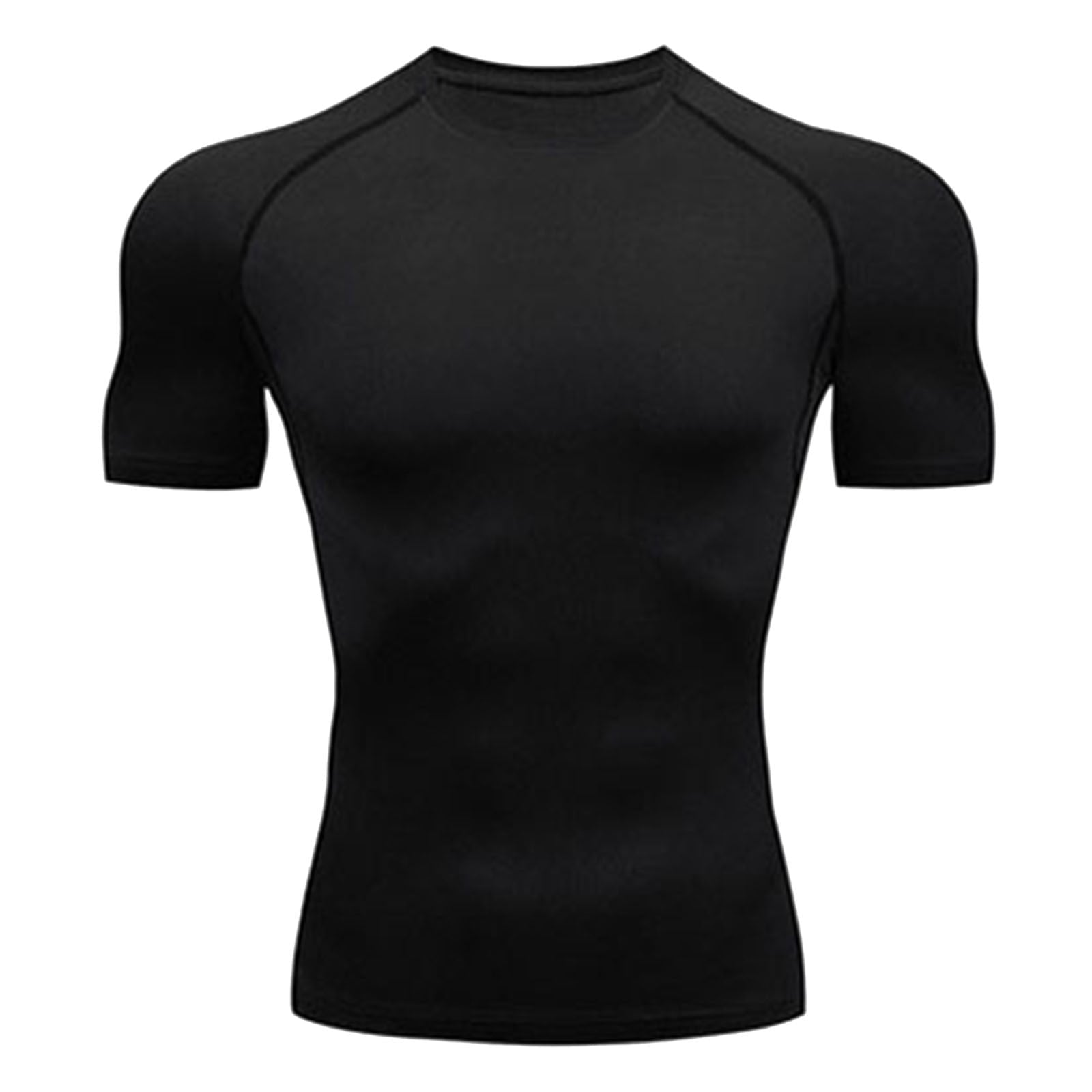 Men'S Sports Fitness Short-Sleeved T-Shirt Tights Outdoor Bottom Quick-Drying Breathable Stretch Running Training Suit