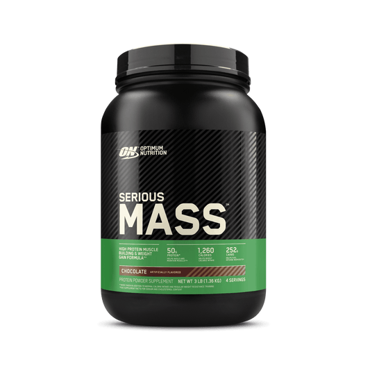 Serious Mass, Chocolate, Weight Gainer Protein Powder, Mass Gainer, 3 Lb