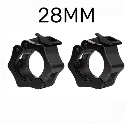 2PCS 25/28/30Mm Quick Release Barbell Clamps Spin Lock Barbell Collars Weight Bar Clips for Weightlifting and Strength Training