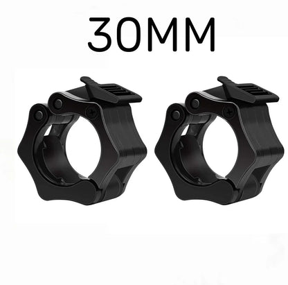 2PCS 25/28/30Mm Quick Release Barbell Clamps Spin Lock Barbell Collars Weight Bar Clips for Weightlifting and Strength Training
