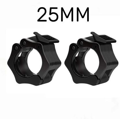 2PCS 25/28/30Mm Quick Release Barbell Clamps Spin Lock Barbell Collars Weight Bar Clips for Weightlifting and Strength Training