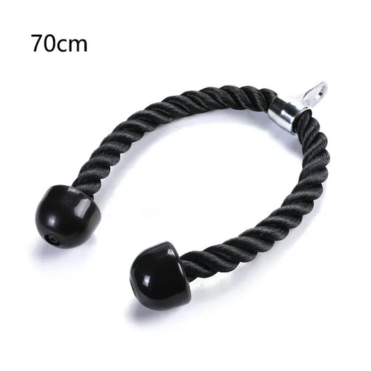 Triceps Rope Pull down Cable Rope Tricep Cord Workout Exercise Back Fitness Strength Bodybuilding Training Gym Equipment Unisex