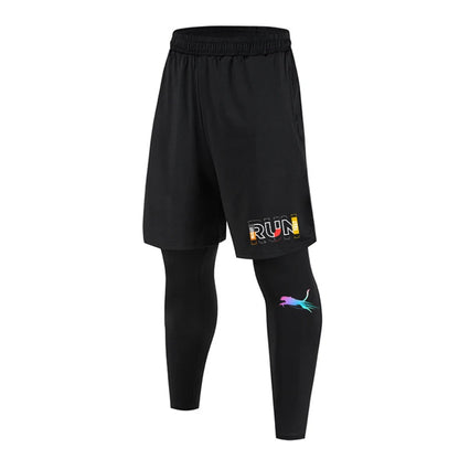 Men Training Athletic Pants Quick Dry Running Leggings Gym Workout Compression Pants